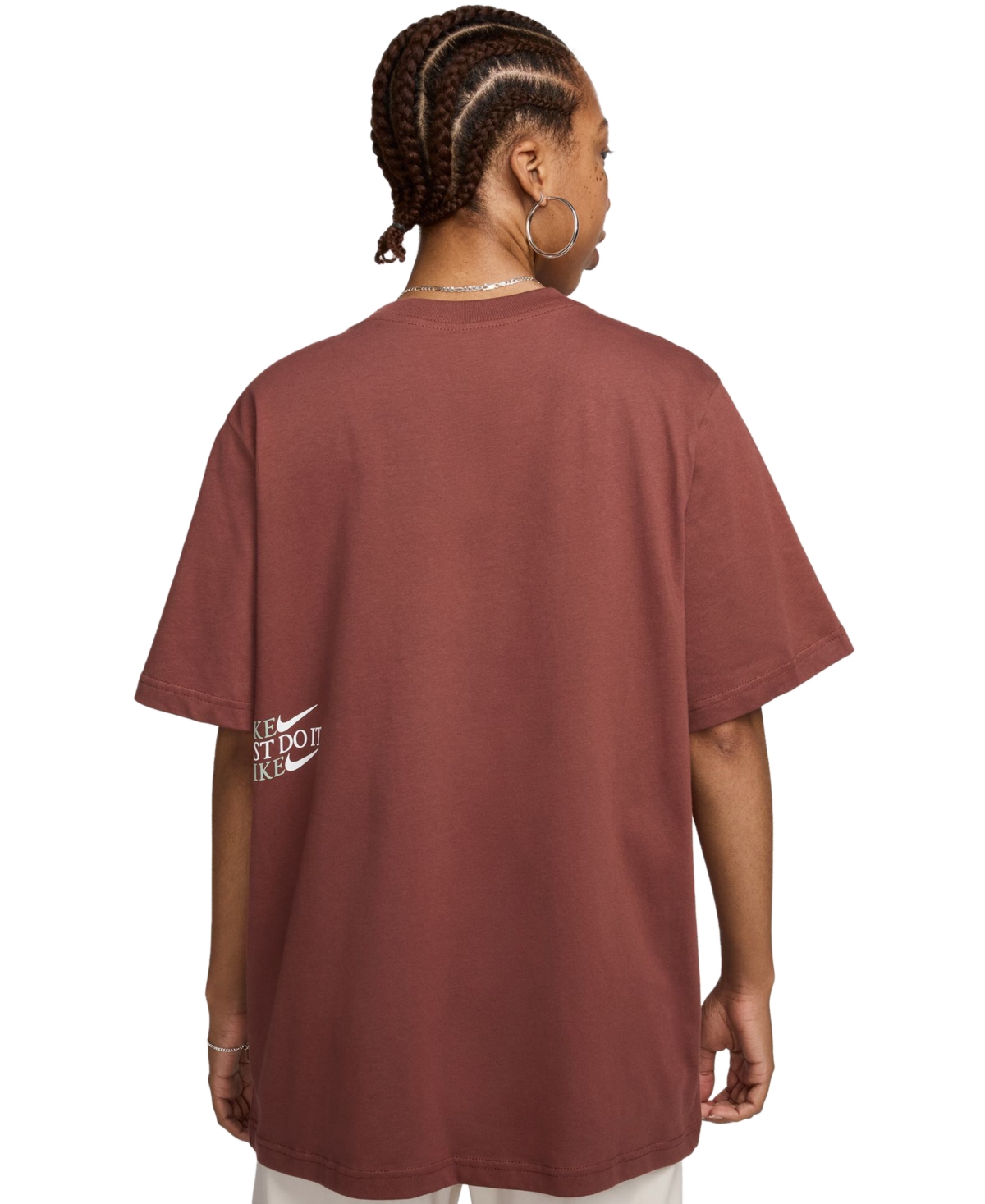 Nike Women's Sportswear Cotton Logo Crewneck T-Shirt -jade Horizon