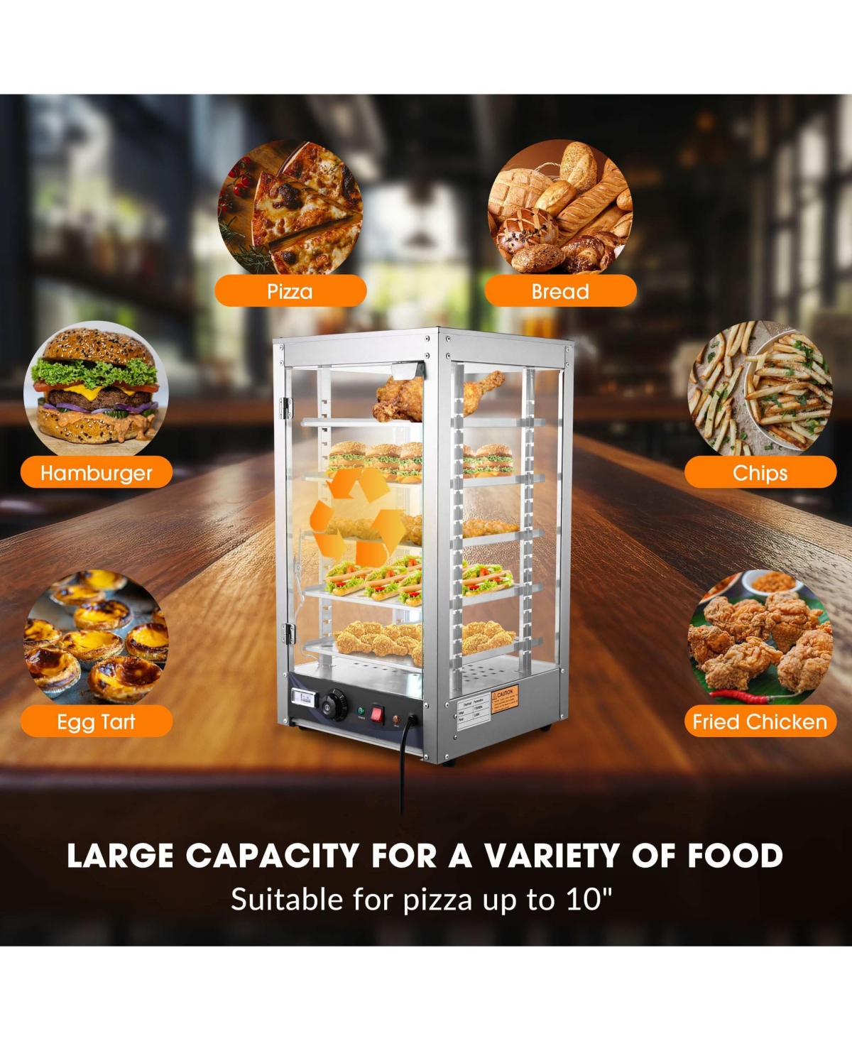 Yescom WeChef 600W 5-Shelf Commercial Food Warmer 15