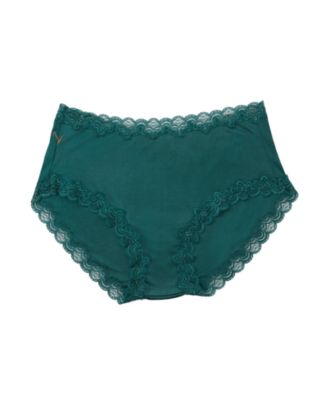 Women's Soft Silk Lace-Trim Briefs Underwear