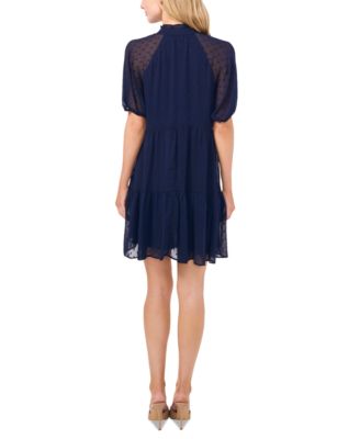 cece short sleeve babydoll dress Puff Sleeve Babydoll Lace Minidress (Women)