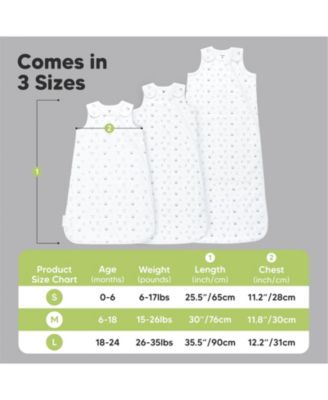 Organic Baby Sleep Sack Wearable Blanket, Baby Sleeping Bag 0-24 Months, Baby Sleep Sacks (KeaStory)