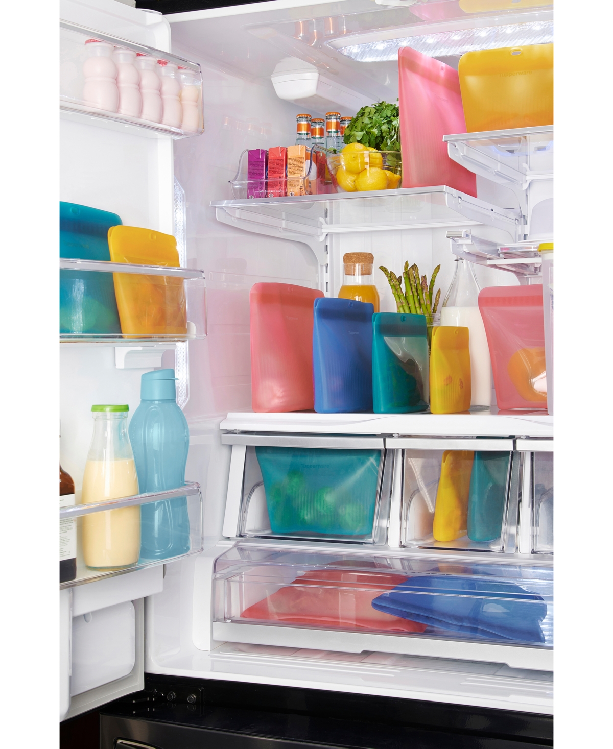 Tupperware 4-pc. Ultimate Silicone Storage Bag Set In Multi
