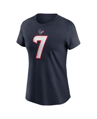 Women's C.J. Stroud Navy Houston Texans Player Name Number T-Shirt