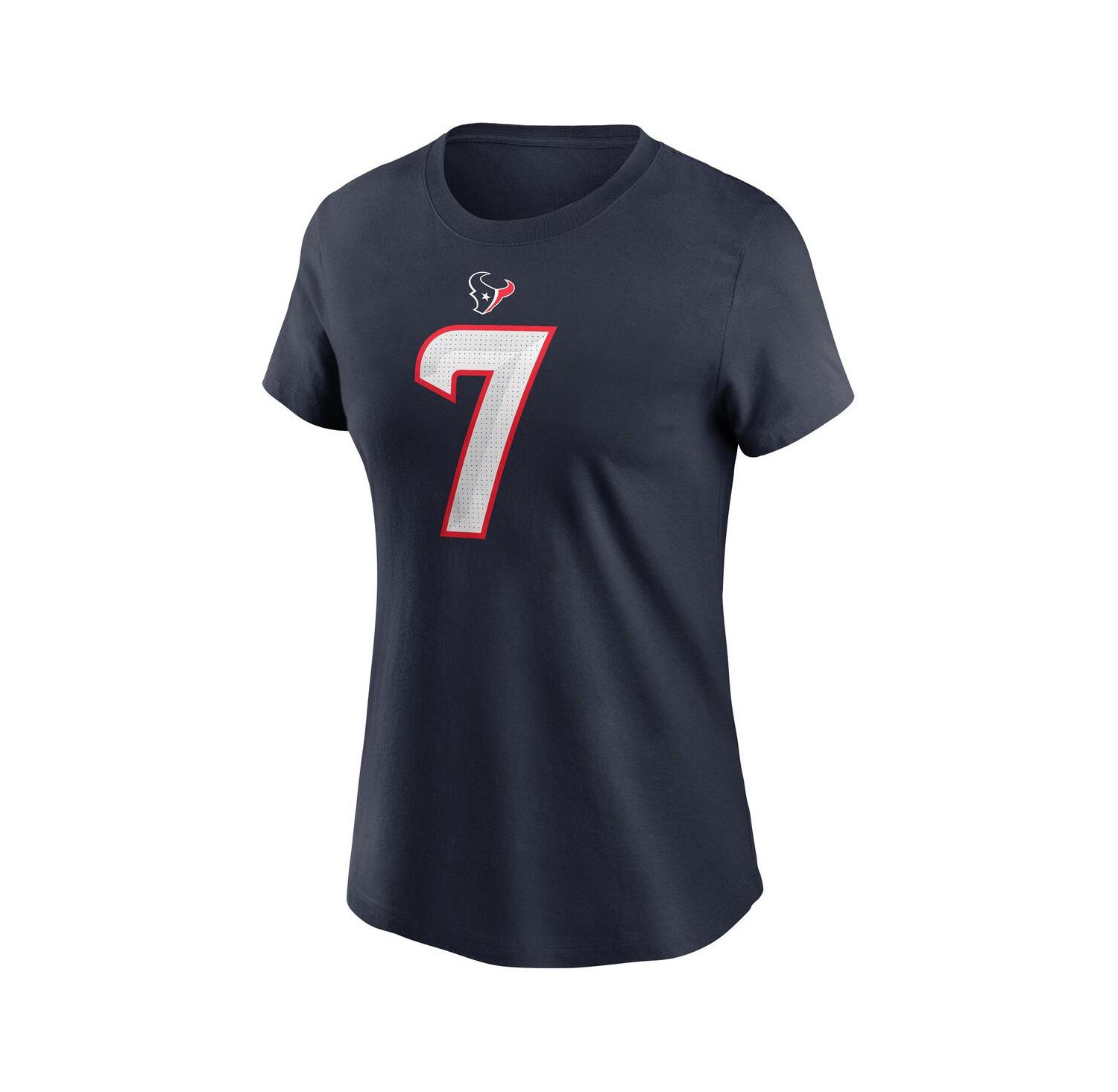 Women's C.J. Stroud Navy Houston Texans Player Name & Number T-Shirt
