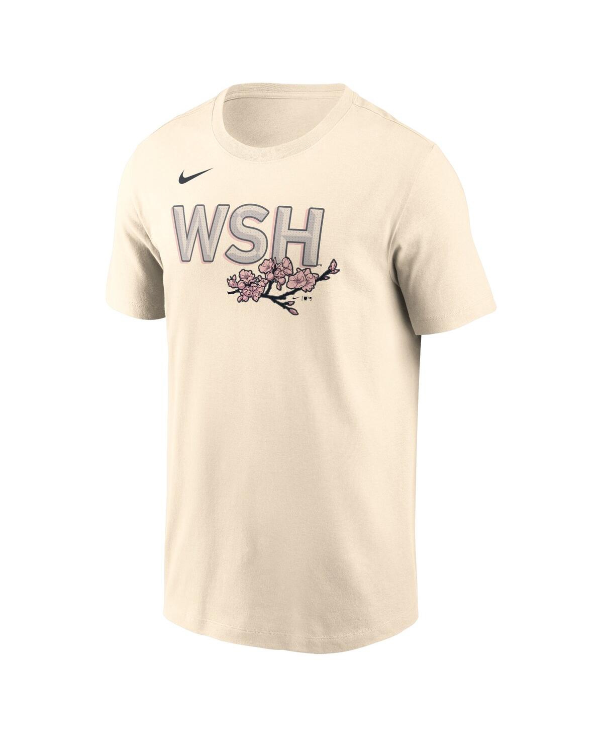 Nike Men'sWashington Nationals City Connect Wordmark T-Shirt - Cream