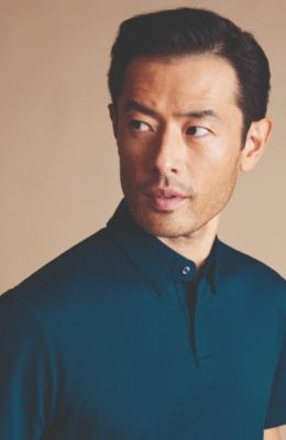 Чарльз Тирвитт Charles Tyrwitt Простое трикотажное поло с коротким рукавом 21890₽