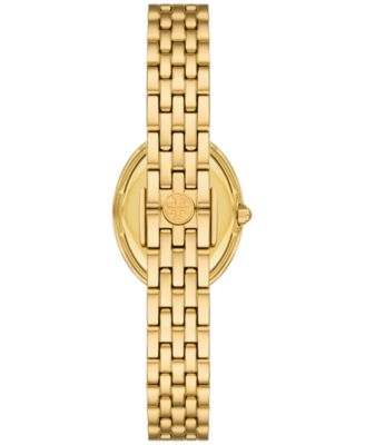 Women's The Oval Gold-Tone Stainless Steel Bracelet Watch 22mm