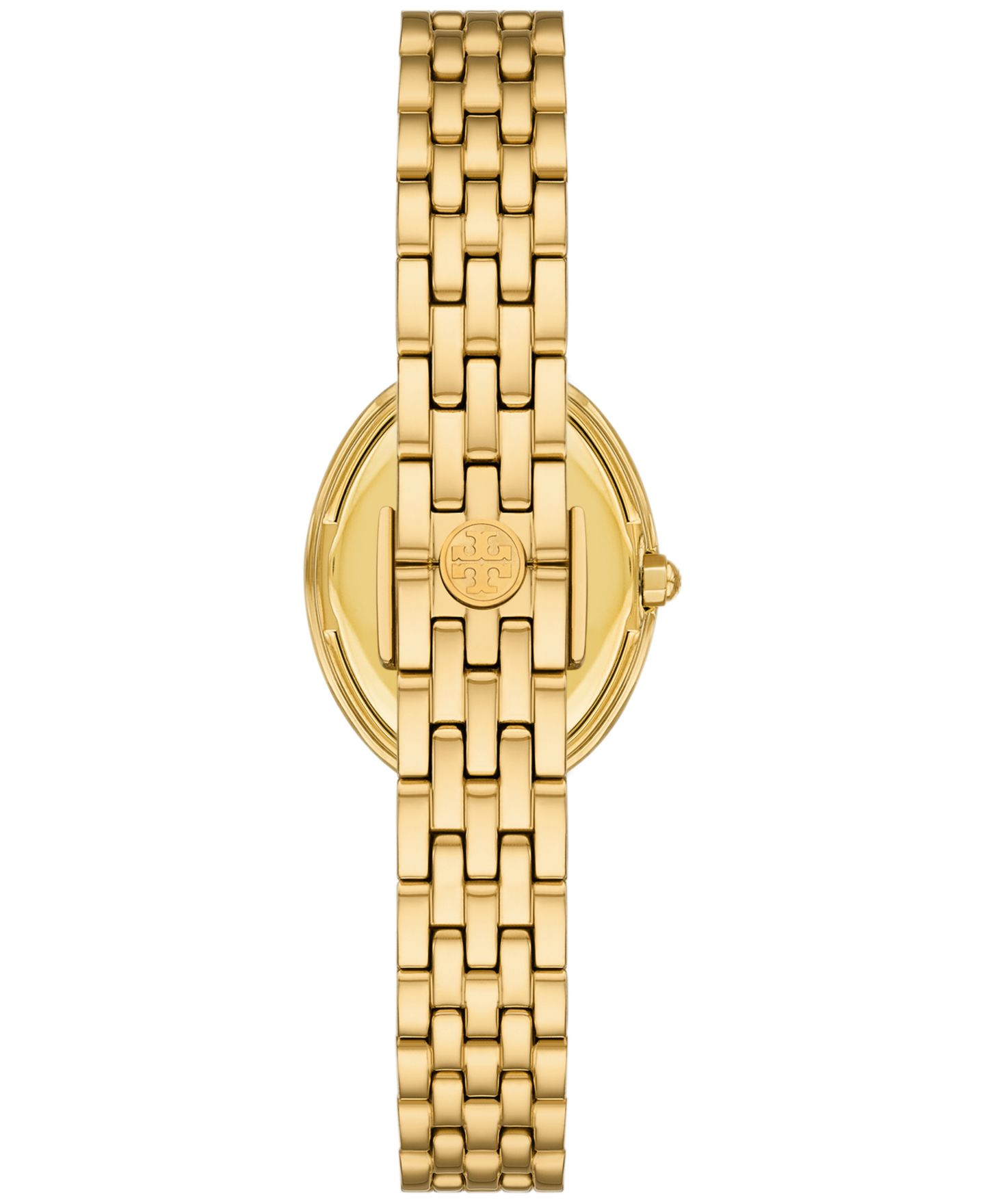 Женские часы Tory Burch The Oval Gold-Tone Stainless Steel Bracelet Watch 22mm — фото 3