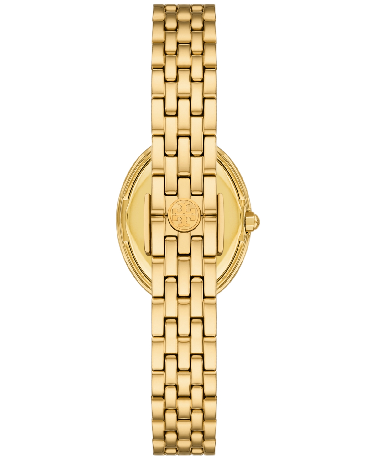 Tory Burch Women's The Oval Gold-tone Stainless Steel Bracelet Watch 22mm In No Color