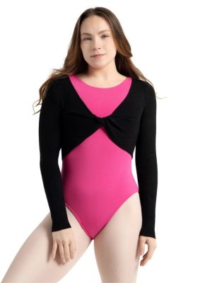 Women's Shrug with Faux Knot