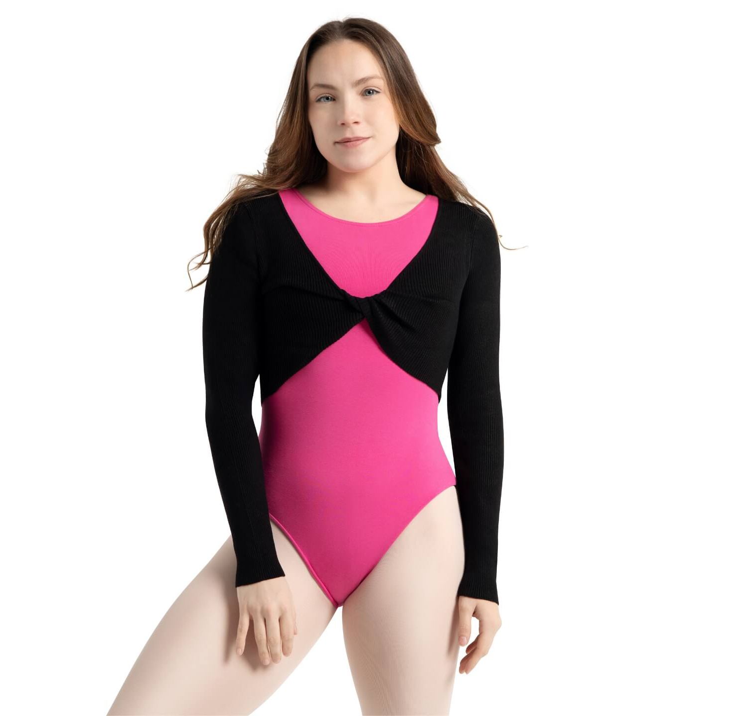 Women's Shrug with Faux Knot