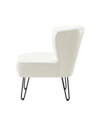 Donia Contemporary and Classic Wooden Upholstered Accent Chair