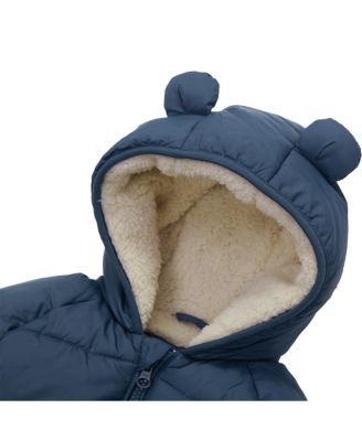 Baby Boys Sherpa Fleece Lined Puffer Jacket 6-24M