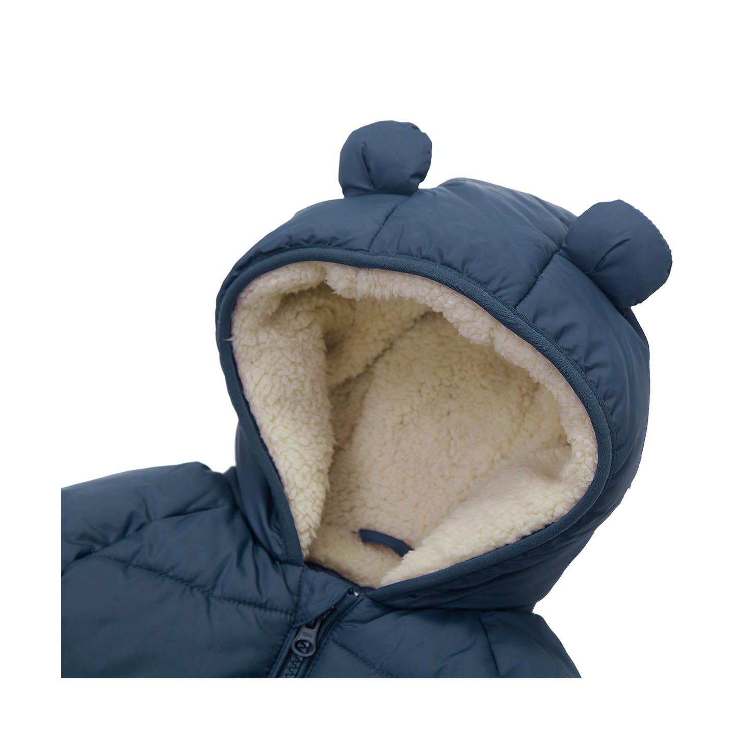 Куртка Rokka&Rolla Sherpa Fleece Lined Puffer Jacket 6-24M для мальчиков-малышей, цвет: Тёмно-синий — фото 4
