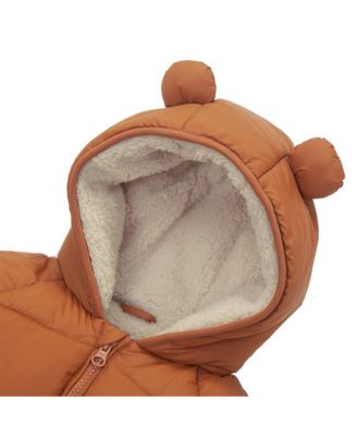 Baby Boys Sherpa Fleece Lined Puffer Jacket 6-24M