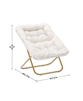 Aisling Oversized Folding Saucer Chair For Dorm, Bedroom