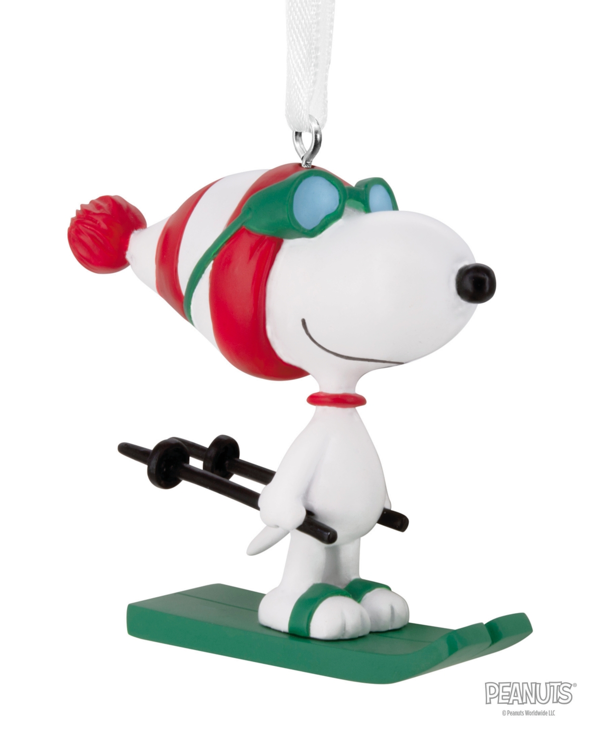 Hallmark Peanuts Snoopy Skiing Christmas Ornament - Multi-colored