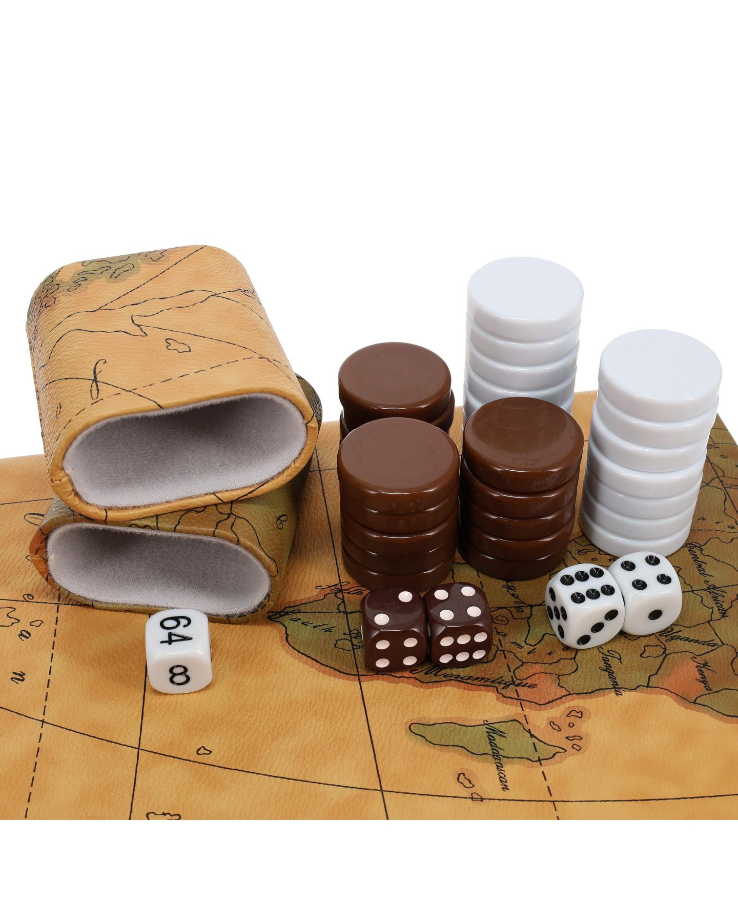 Детская настольная игра WE Games Travel Leatherette Classic Backgammon Board Game, Ages 14+ — фото 5