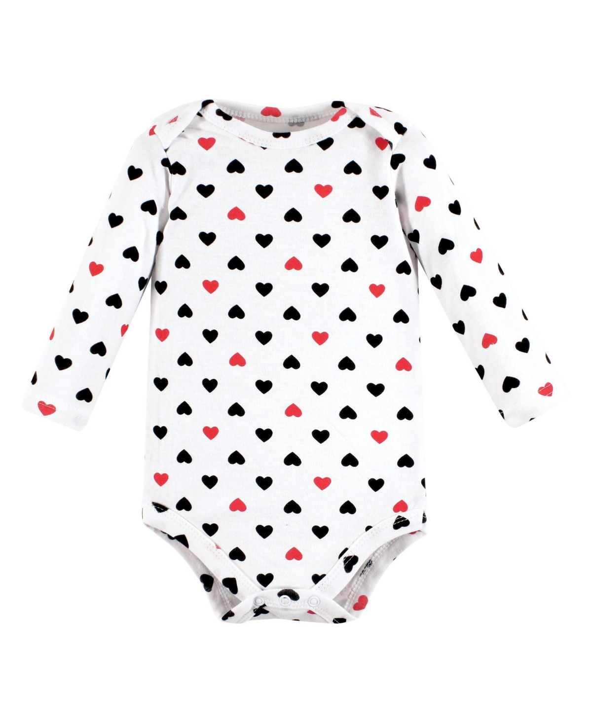 Hudson Baby Baby Girls Cotton Long-Sleeve Bodysuits Mommy Red Black 5-Pack - Girl mommy red black 5-pack