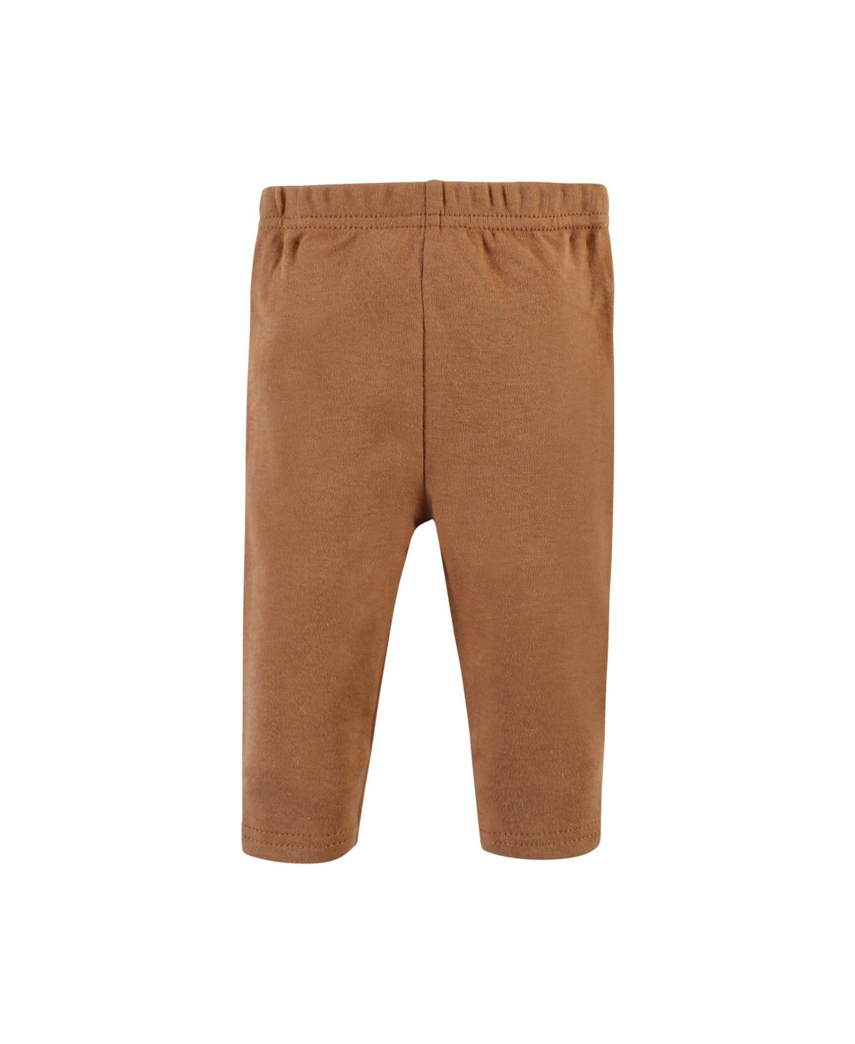 Hudson Baby Baby Girls Cotton Bodysuit and Pant Set,- Cinnamon hearts short sleeve