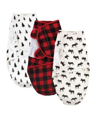 3-Piece Cotton Quilted Swaddling Wraps