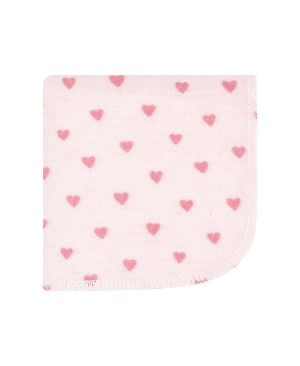 Hudson Baby Infant Girl Flannel Washcloths, Creative Rainbow 12Pk, One Size - Creative rainbow 12pk