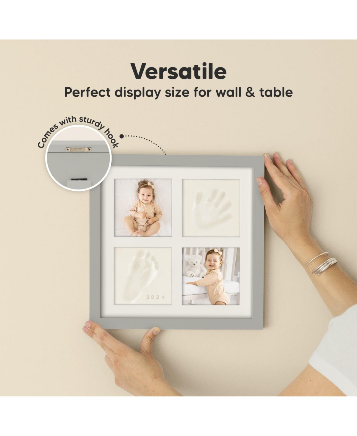 KeaBabies Baby Hand and Footprint Kit, Baby Footprint Kit, Newborn Baby Shower Gifts for Baby Boy, Baby Girls Gifts