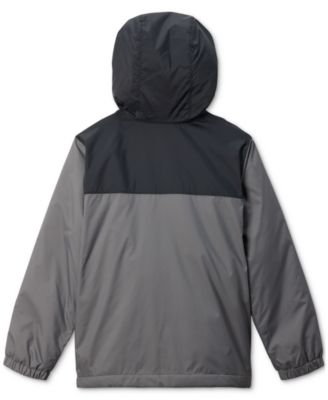 Big Boys Glennaker II Fleece-Lined Full-Zip Hooded Rain Jacket