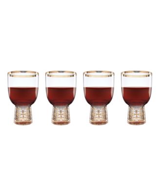 Tuscany Classics Gold Frost Wine Glasses, Set Of 4