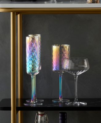 Tuscany Classics Iridescent Flutes, Set Of 4