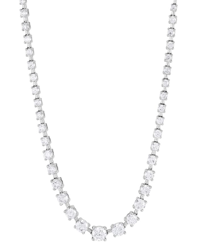 Lab Grown Diamond Graduated 16" Collar Necklace (7 ct. t.w.) in 14k White