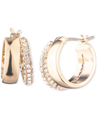 ピアス RALPH LAUREN Two Tone Split Hoop Earrings Lauren Ralph Lauren Two Tone Millimeter Split Hoop Earrings