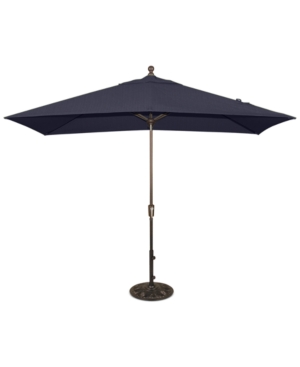 Patio Umbrella Outdoor 8'x10' Rectangle Auto-Tilt