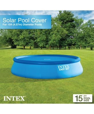 15 Foot Round Easy Set Vinyl Solar Cover for Swimming Pools, Blue | 29023E