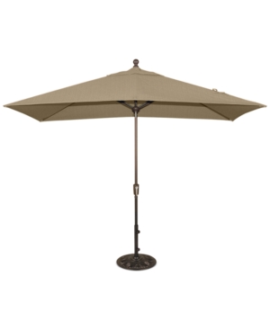 Patio Umbrella Outdoor 8'x10' Rectangle Auto-Tilt