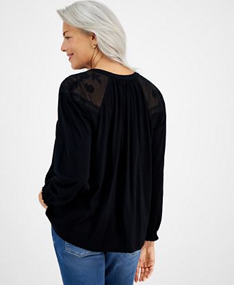 Women's Black Embellished Shirts & Tops - Macy's Women's Black Embellished Shirts & Tops - Macy's