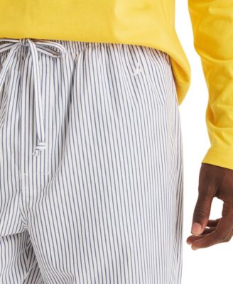 Men's Striped Poplin Pajama Pants