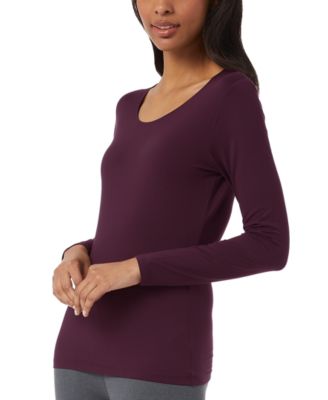 Women's Long-Sleeve Scoop-Neck Top 