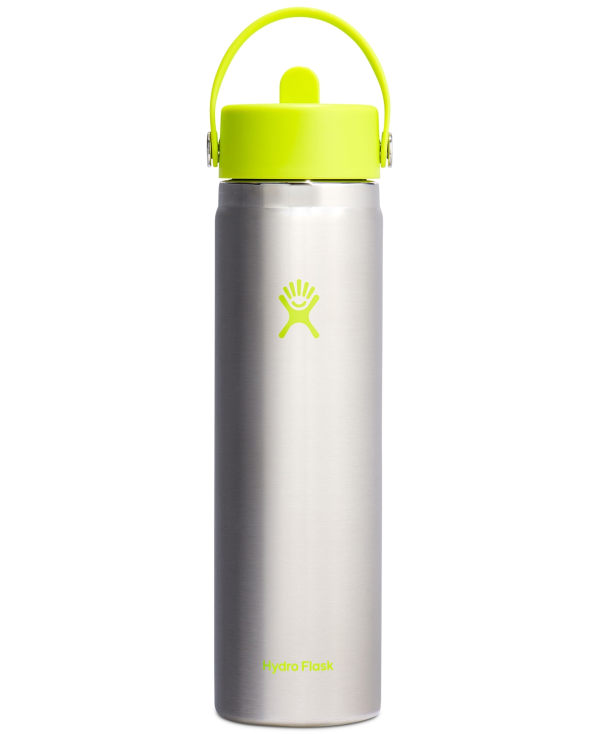 Hydro Flask 24-ounce Wide Mouth Water Bottle With Straw Lid In Lime