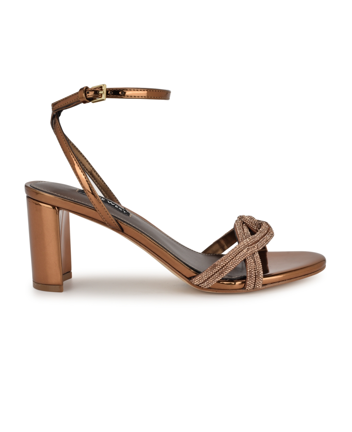 Nine West Women's Genner Open Toe Embellished Dress Sandals