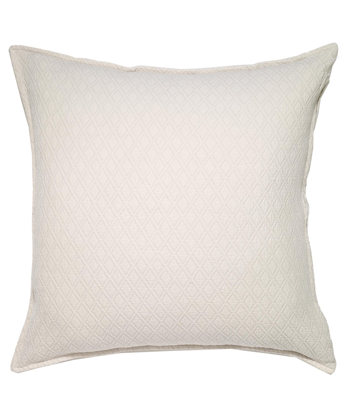 Indi Matelasse, Euro Sham, White - White