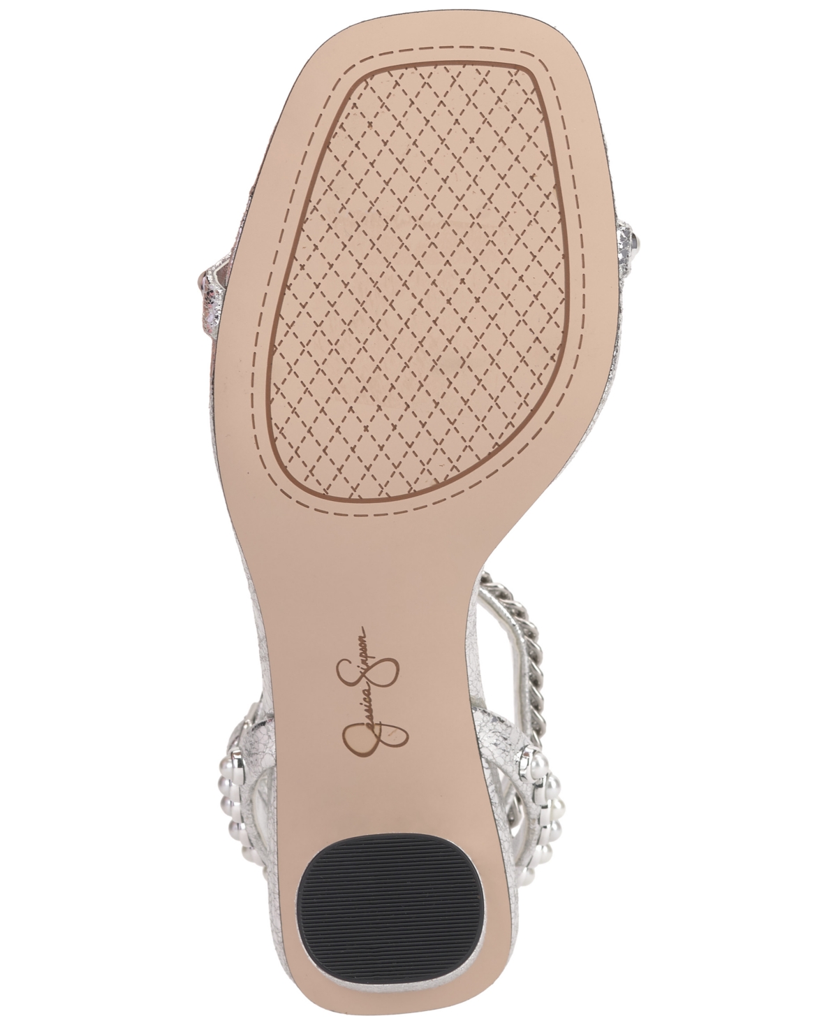 Jessica Simpson Women's Siven Embellished T-Strap High-Heel Dress Sandals