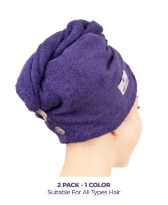 2-Pack Hair Drying Towels, 26" x 13"