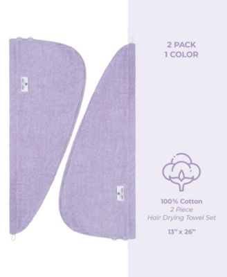 2-Pack Hair Drying Towels, 26" x 13"