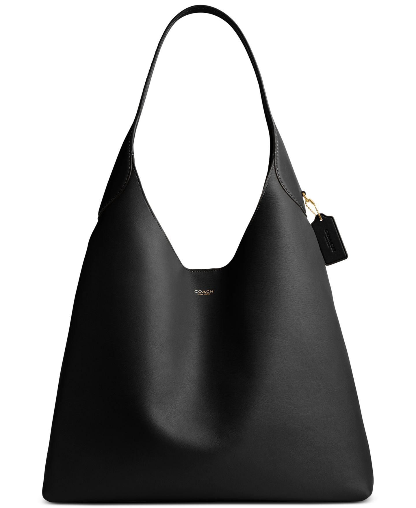 Женская сумка COACH Brooklyn Extra-Large Leather Shoulder 39, цвет: Чёрный — фото 1