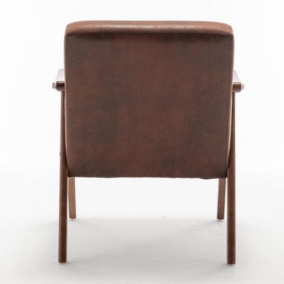 Mid-Century Velvet & Wood Accent Chair for Comfort and Style