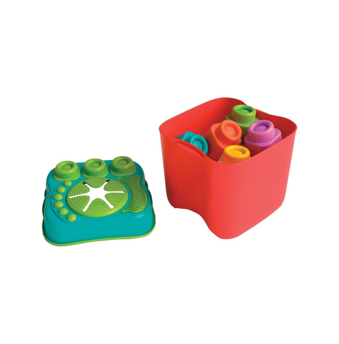 Детский конструктор Creative Toy Company Baby Soft Clemmy Sensory Bucket - 15 Blocks — фото 3