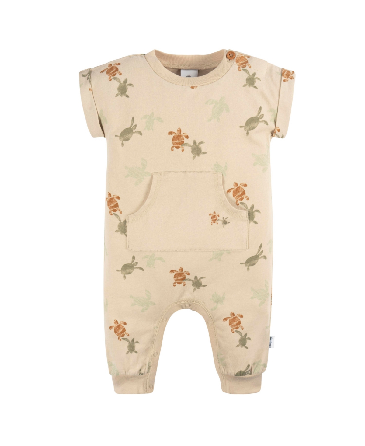 Gerber Baby Girls Baby Short Leg and Long Leg Romper Set, 2 Pack