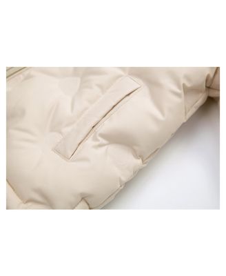 Toddler Girls Fleece Lined Heart Puffer Jacket 2T-5T