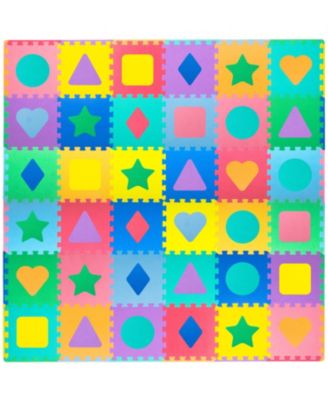ProSource Kids Floor Play Mat 3/8-in, 36 Sq Ft - 36 Tiles